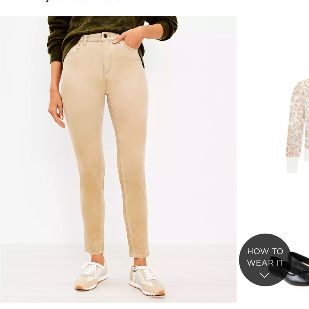 24p l 00 Loft Skinny Corduroy Pants